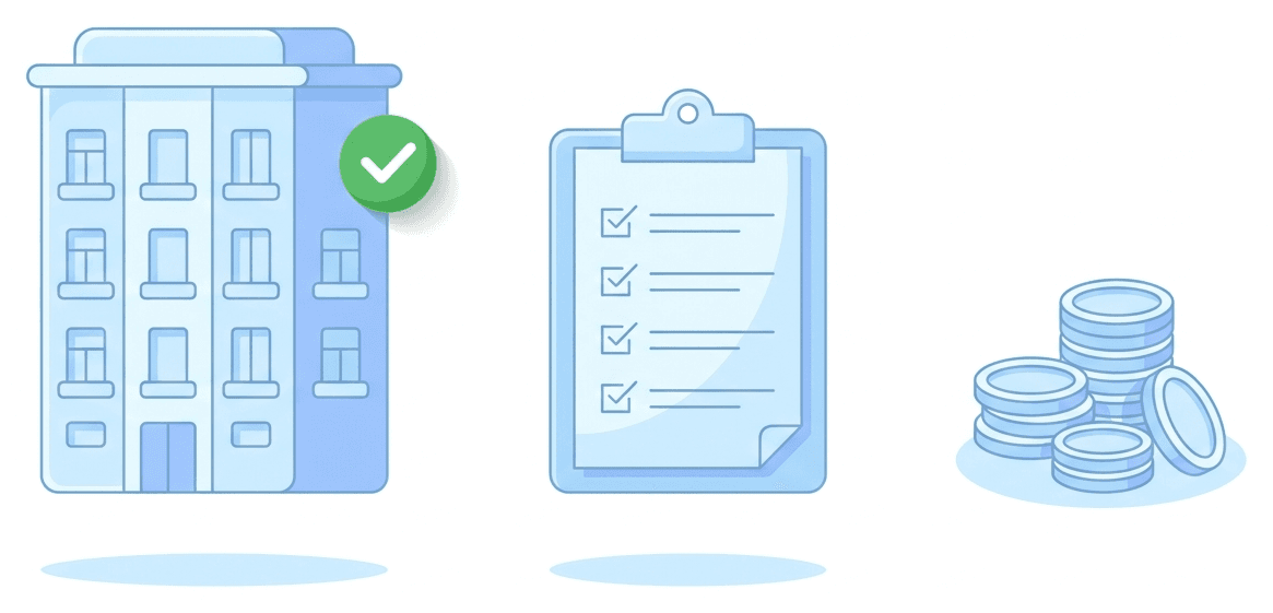 A managed building, a checklist, and accounting brought together in BizPro-Vision